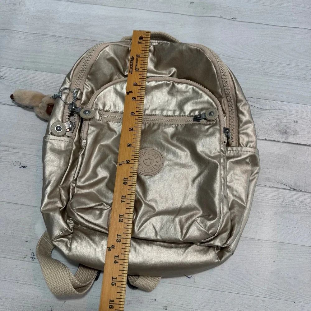 Kipling Women's Seoul backpack metallic gold